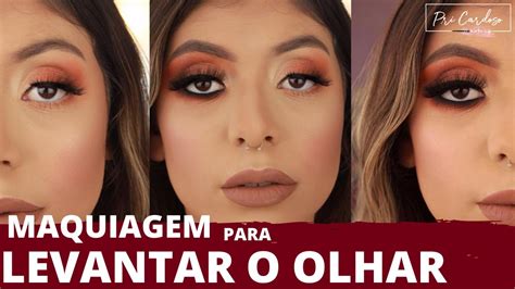 Maquiagem para levantar o Olhar Olhos Caídos YouTube