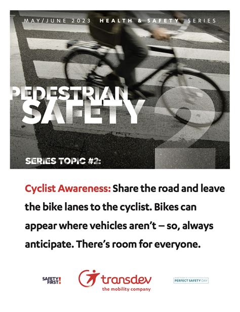 Pedestrian Safety Cyclist Awareness Transdev Employee Hub