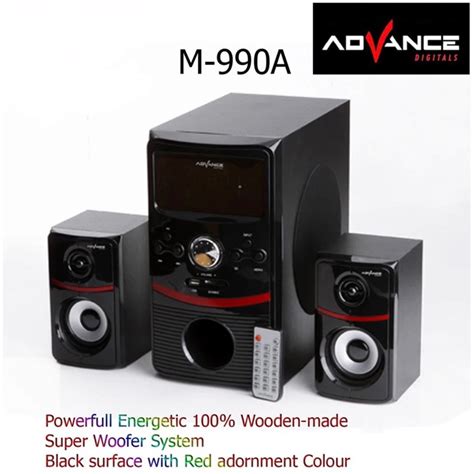 Jual Speaker Aktif Advance M A Subwoofer Usb Fm Radio Bonus