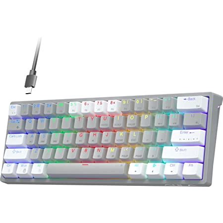 Amazon Aula Rgb Percent Wired Mechanical Keyboard Mini Compact