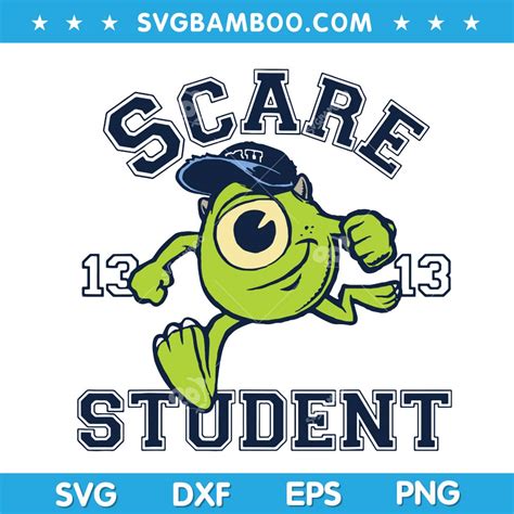 Disney Pixar Monsters SVG, Monster University Scare