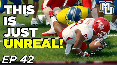 Ncaa Football 14 Dynasty Marquette Record Breaking Game Unreal Ep 42 Youtube