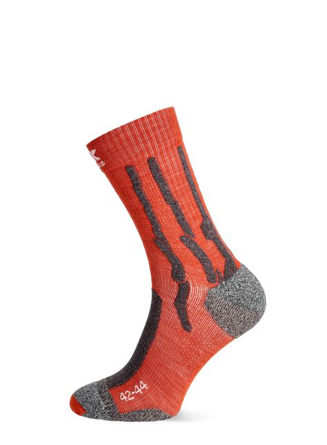 Skarpety Trekkingowe X Socks Trek Silver Crimson Red Dolomite Grey