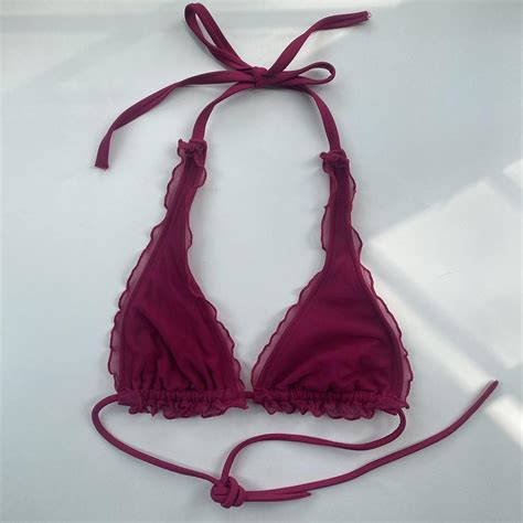 Fuchsia Women S Pink Bikini And Tankini Tops Depop