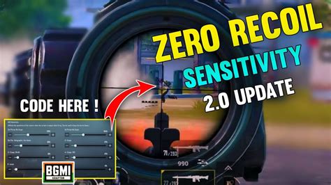 Bgmi Update Zero Recoil Sensitivity Settings Update