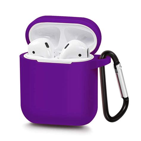 Protective Silicone Case Cover for AirPods with Keychain - Durable Skin
