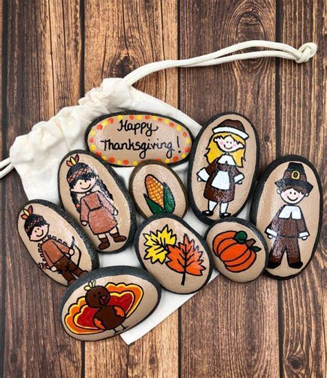 Thanksgiving Story Stones Harvest Story Starters First Etsy