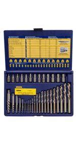 Irwin Hanson Screw Extractor And Drill Bit Set Piece Zr