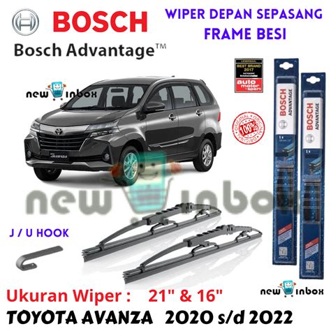 Jual Wiper Depan Mobil TOYOTA AVANZA 2020 2022 Sepasang BOSCH ADVANTAGE