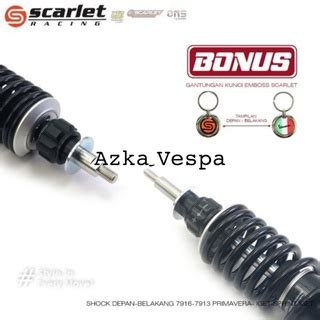 Jual Shock Tabung Scarlet Pax Front Rear Vespa Sprint Primavera