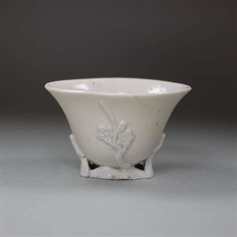 Chinese Blanc De Chine Libation Cup 18th Century Bada