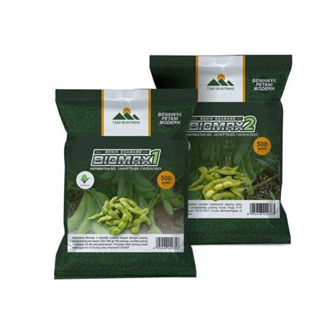 Benih Edamame 500 Gram Bersertifikat Berlabel Varietas Biomax 1 Dan