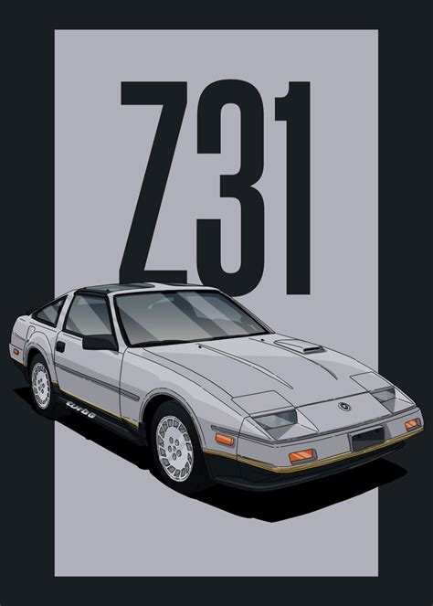 Nissan Zx Z Poster Picture Metal Print Paint By Nd Fat Displate