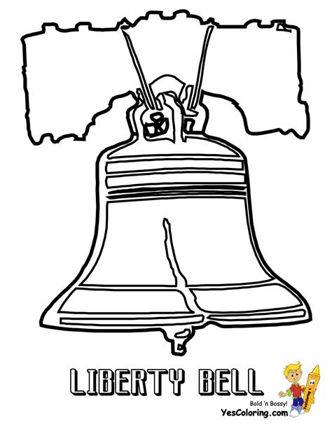 Liberty Bell Coloring Page For Kids Coloring Pages