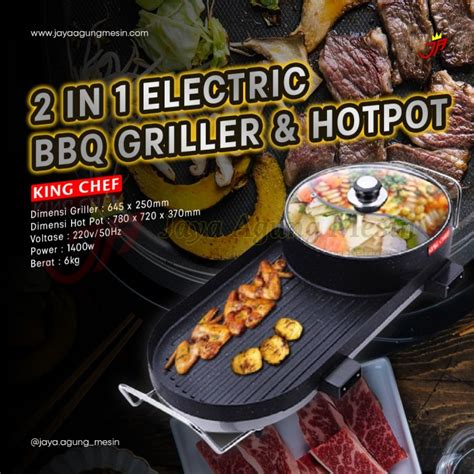 Jual Panggangan Bbq Dan Hotpot Elektrik In Grill Bbq King Chef