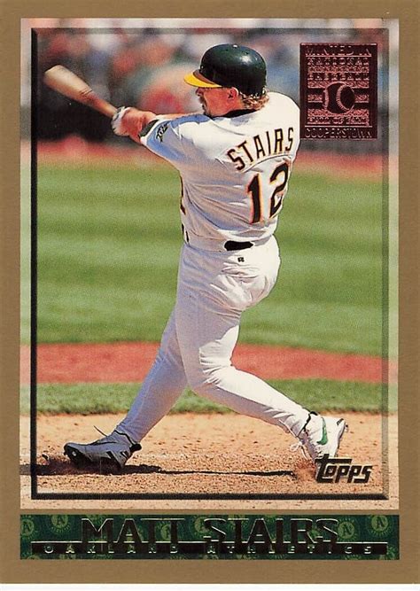 Topps Baseball Minted In Cooperstown Matt Stairs Ebay