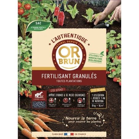 Fertilisant Granul S L Authentique Toutes Plantations Kg Uab Or Brun