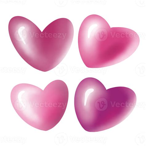 Pink Hearts Digital Clipart 18915160 Png