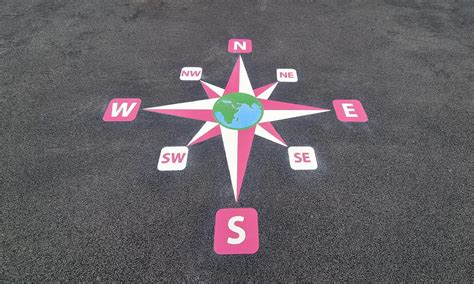 Compass Globe Playground Marking For Schools And Nurseries