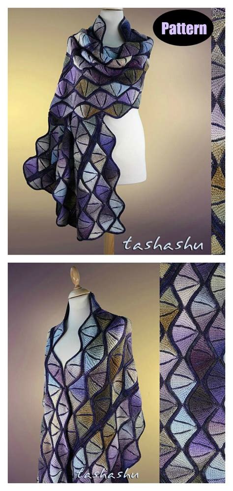 Stained Glass Shawl Knitting Pattern Shawl Knitting Patterns Brioche