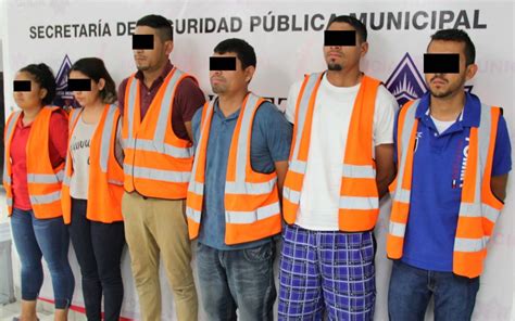 Municipales Detienen A Seis Integrantes Del Grupo Delictivo “la Línea