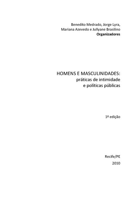 Eme Masculinidades Y Equidad De G Nero