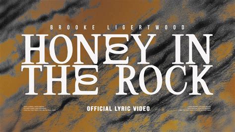 Brooke Ligertwood - Honey in the Rock (with Brandon Lake) [Lyric Video ...