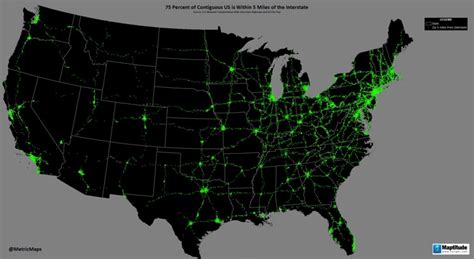 United States interstate system mapped - Vivid Maps