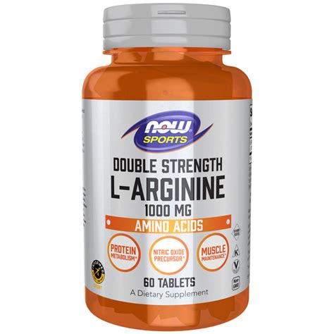 L Arginine 1000 Mg Double Strength 60 Tablets Rxology Integrative