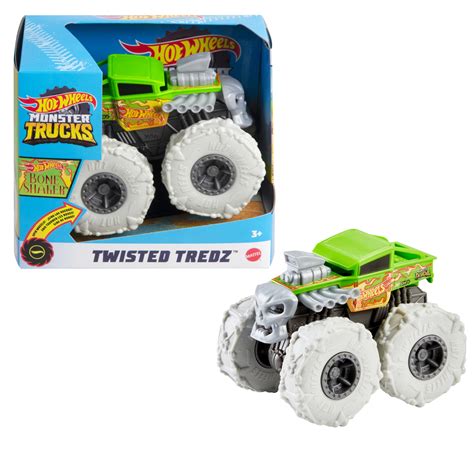 Masinuta Hot Wheels Monster Truck Twisted Tredz Bone Shaker Emag Ro