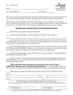 Fillable Online Free Printable Timeshare Cancellation Letter Template