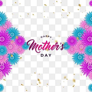 Paper Cut Happy Mother Or Mothers Day With Floral Flower Border