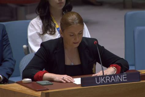 Statement By Deputy Permanent Representative Of Ukraine Khrystyna