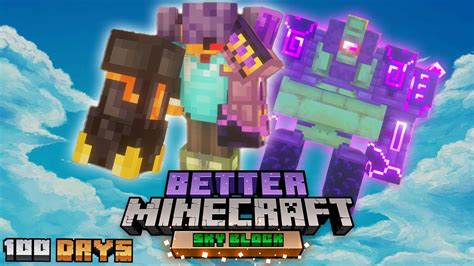 I Survived 100 Days In Better Minecraft Skyblock YouTube