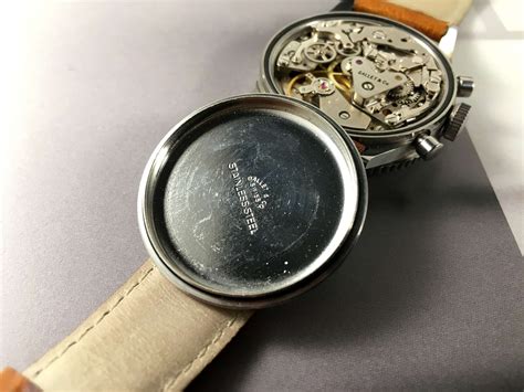 Gallet Multichron Pilot Chronograph Vintage Manual Wind Watch Cal