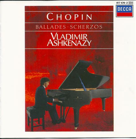 Chopin Vladimir Ashkenazy Ballades Scherzos 1986 CD Discogs