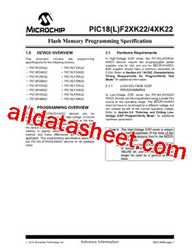 Pic F K Datasheet Pdf Microchip Technology