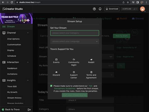 How To Stream To Trovo Streamlabs