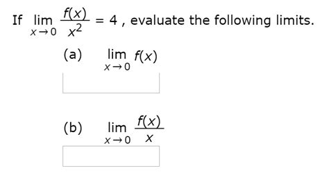 Solved If Lim X Rightarrow F X X Evaluate The Chegg