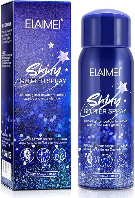 Glitzer Spray für Haare Körper Kleidung 60ml Glitzer Haarspray