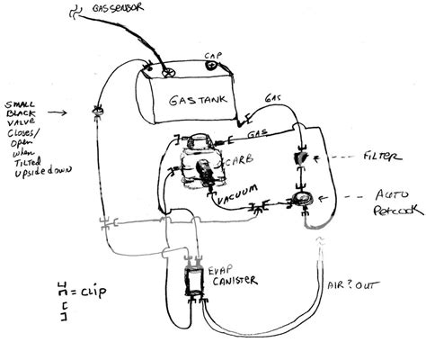Vacuum Hose 150cc Scooter Fuel Line Diagram