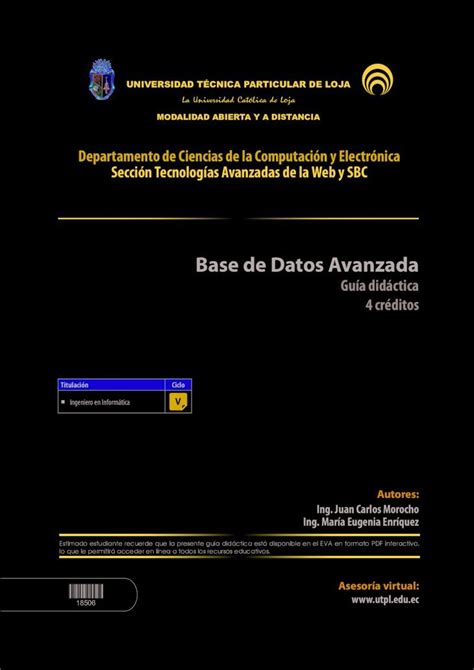 Pdf Base De Datos Avanzadas Guia Dokumen Tips