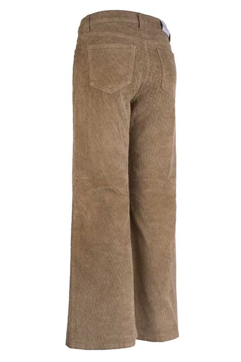 Pantalone Palazzo Velluto 1000 Righe Tinto Capo
