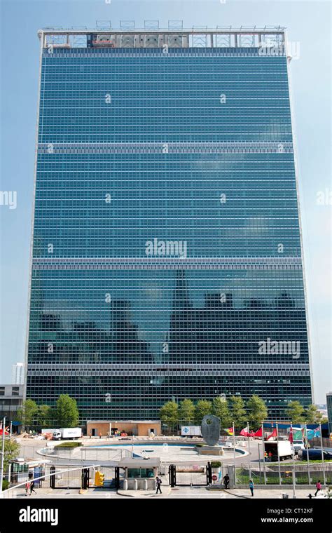 The United Nations Building And Un Headquarters On The East River In