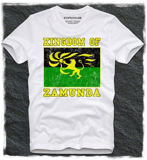 T Shirt Kingdom Of Zamunda Flag Eddie Murphy Prince Akeem Etsy