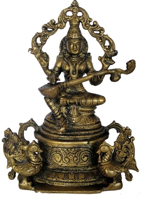 Buy Bhunes Saraswati Statues Brass Saraswati Statue Goddess