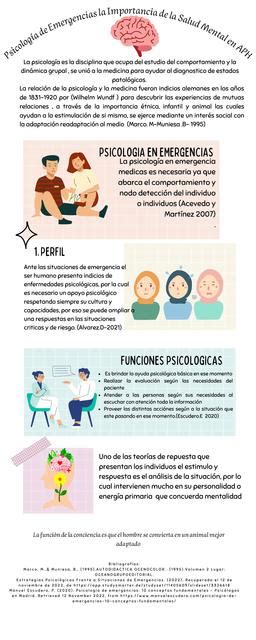 Infografía Psicología De Emergencia La Importancia De La Salud Mental En Aph Stefanyp Udocz