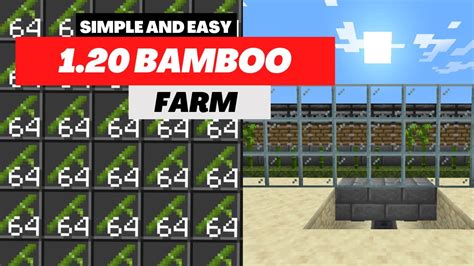 Ultimate Minecraft Bamboo Farm Tutorial Automatic And Endless Supply