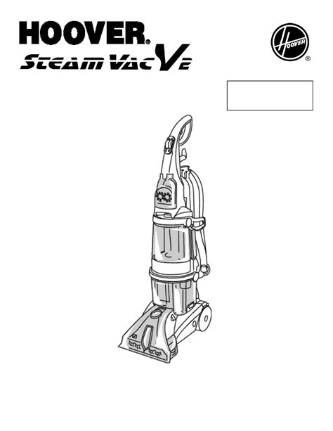 Hoover Steamvac V User Manual Pages Original Mode