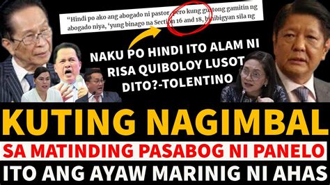 Kuting Nagimbal Sa Pasabog Ni Panelo Naku Po Di Ito Alam Ni Risa